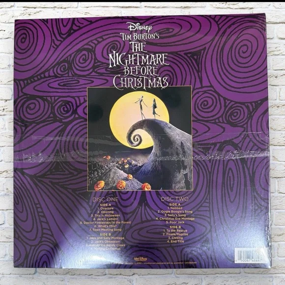 NEW and Sealed - Disneys Nightmare Before Christmas Record Album LP - Picture 2 of 9